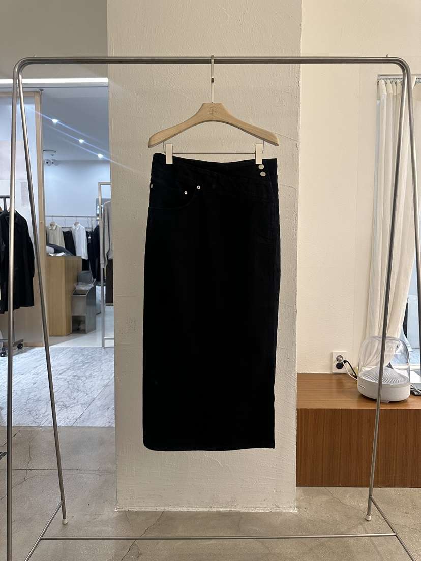 BPLAN東大門實拍女士新品真品推薦時尚人氣長裙不對稱黑色BPLAN長裙