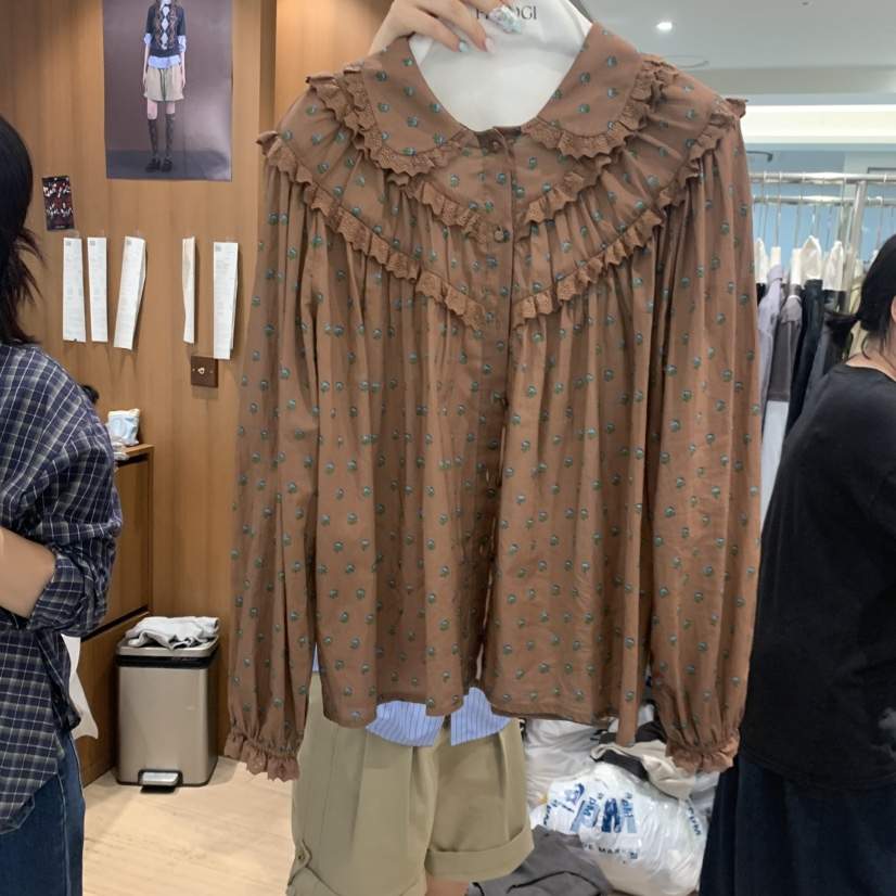 FLAT OGI東大門實拍女裝新品時尚真品人氣熱賣襯衫蕾絲衫FLat OGI襯衫/蕾絲衫