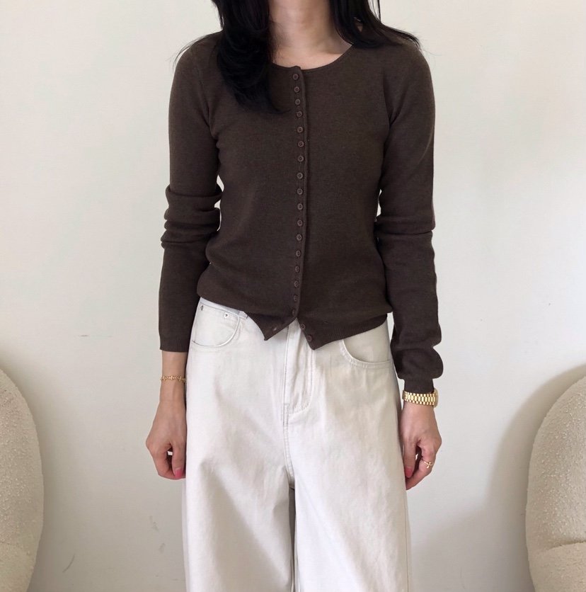 GLAD SOME東大門代購女裝新款時尚針織衫不含內搭羊毛開襟GLAD SOME針織衫