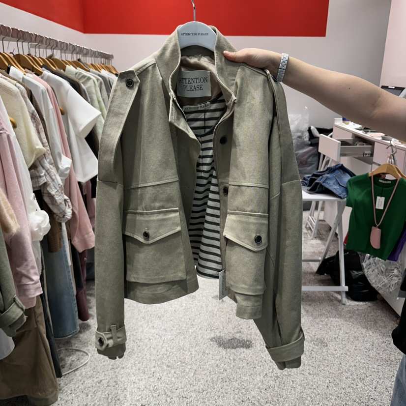 ATPZ韓國直郵女士新品休閑熱賣真品人氣時尚推薦夾克ATTENTION PLEAES夾克