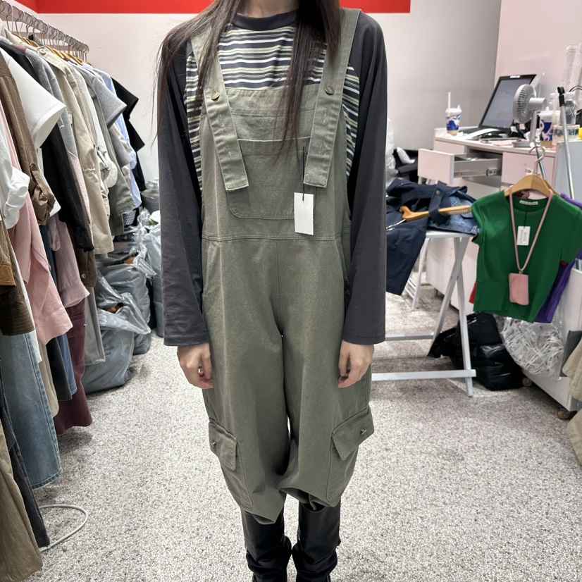 ATPZ東大門代購女士新品人氣真品時尚休閑背帶褲不含內搭ATTENTION PLEAES背帶褲