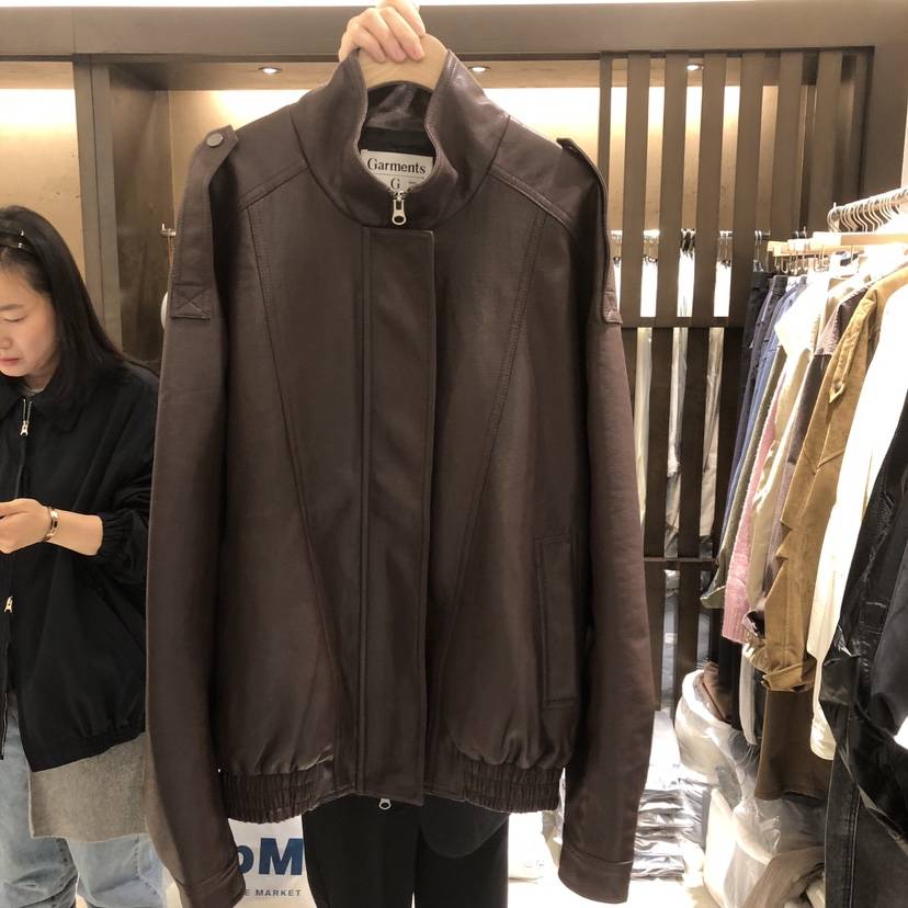 RAWROW東大門代購女裝新品人氣時尚休閑推薦熱賣夾克高領RAWROW夾克