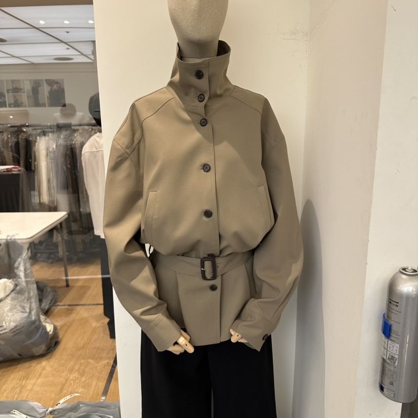 aube nunt東大門實拍女士新品推薦時尚熱賣人氣夾克含腰帶aube nunt夾克