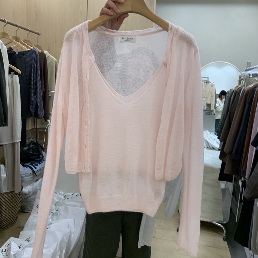 VILLABUTTON韓國代購女裝新品推薦真品時尚熱賣人氣休閑套裝VILLA BUTTON套裝