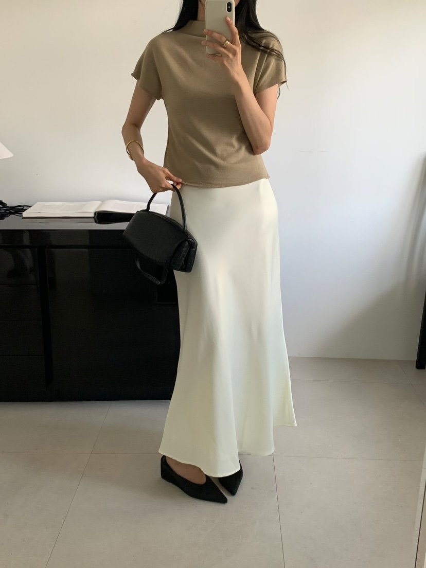 ANDYOUBROWN韓國代購女士新品時尚熱賣推薦半身裙中短裙絲質ANDYOUBROWN半身裙/中短裙