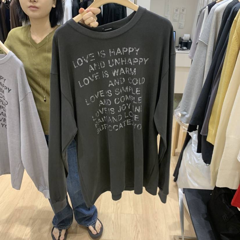 HAUS-A東大門代購女裝新品推薦休閑人氣真品熱賣長袖T恤HAUSWOMEN長袖T恤