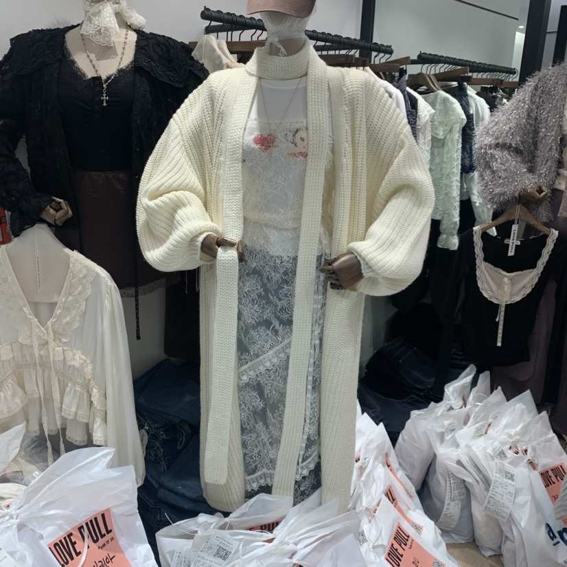 LOVE PULL東大門代購女裝新款時尚真品休閑開衫含脖帶開衫LOVE PULL開衫