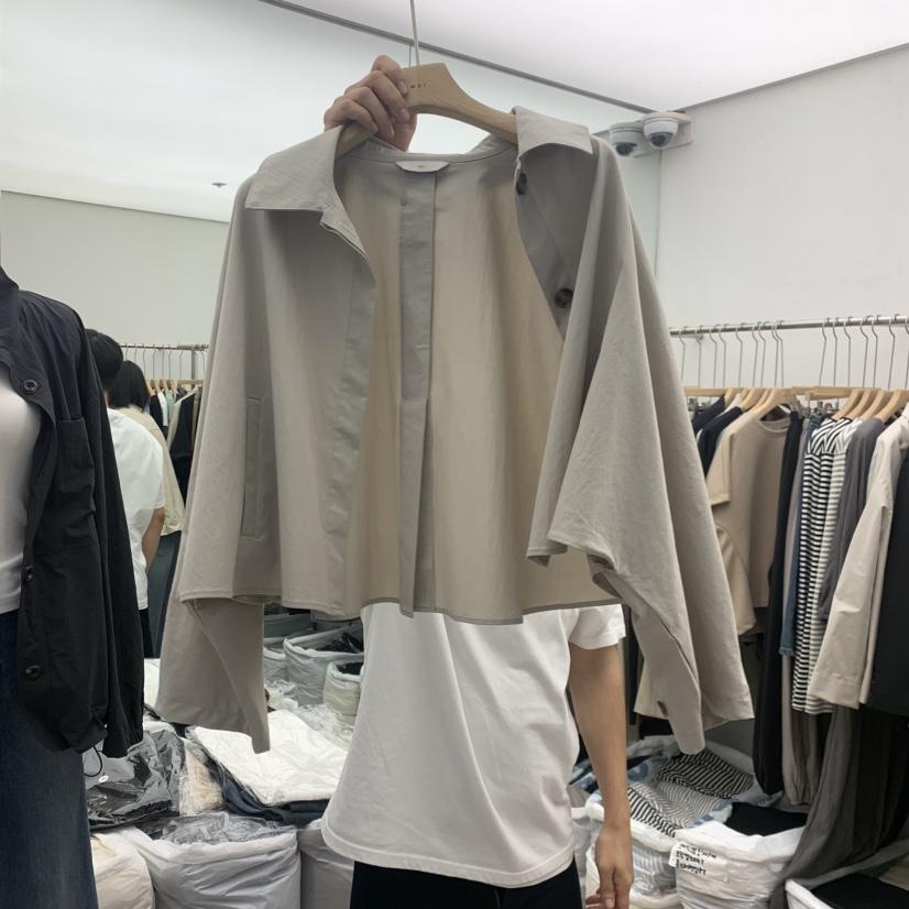 MOI-A東大門直郵女裝新款推薦熱賣休閑人氣夾克短款紐扣MOI-A夾克