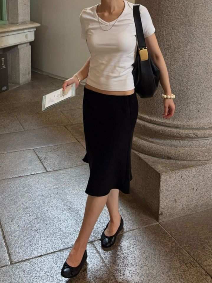 MOMENT東大門代購女士新品休閑熱賣推薦時尚半身裙中短裙MOMENT/RECOVER半身裙/中短裙