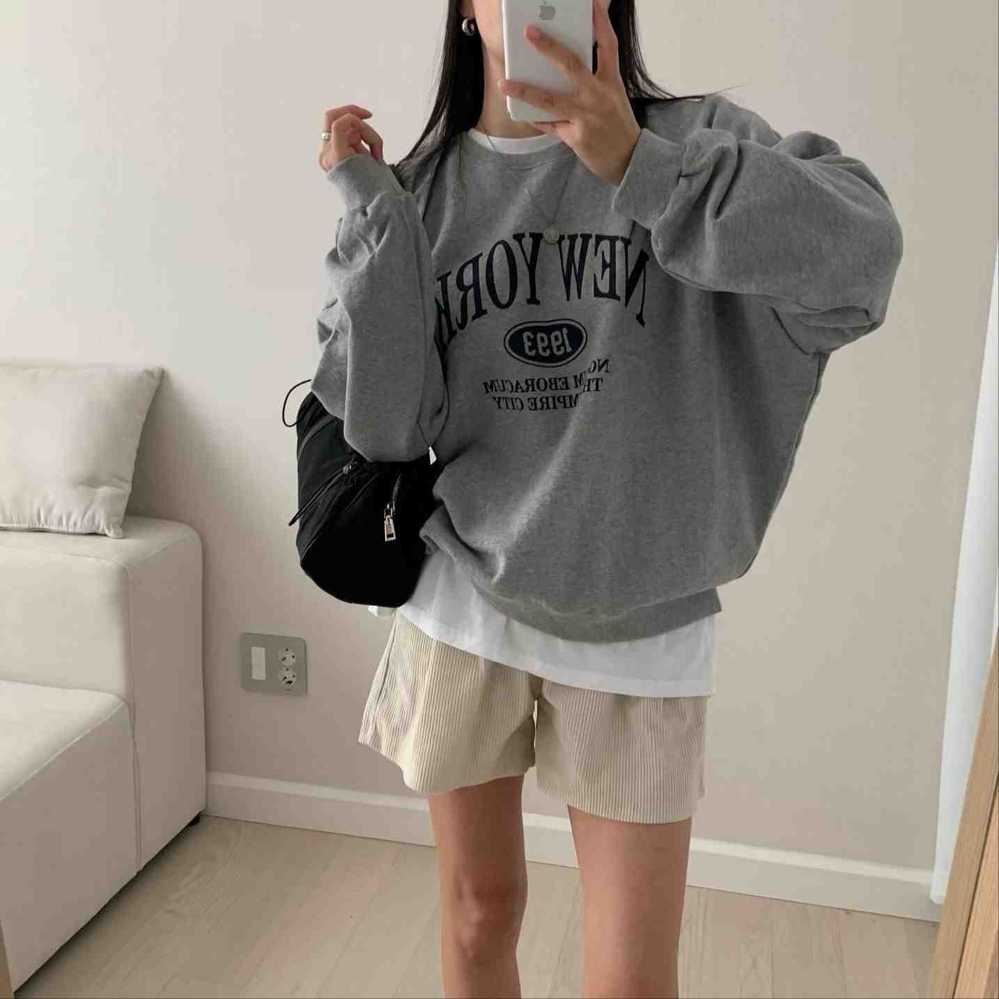 HELLO JINI韓國代購女裝新款推薦真品人氣衛衣不含內搭運動HELLO JINI衛衣