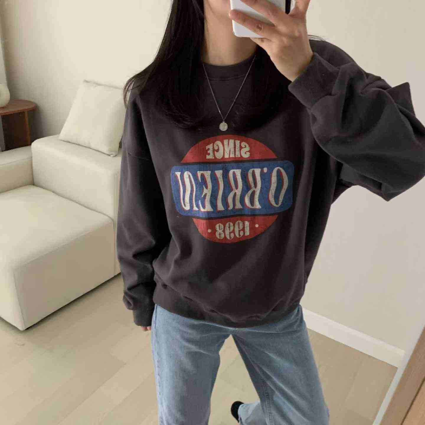 HELLO JINI東大門實拍女裝新款熱賣休閑真品人氣時尚衛衣HELLO JINI衛衣