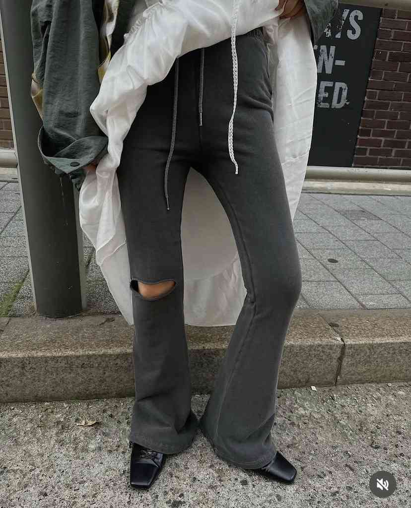 HEIL東大門直郵女士新款推薦真品熱賣人氣時尚休閑褲喇叭褲HEIL休閑褲