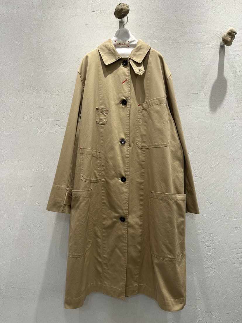AT NOTE東大門實拍女裝新款時尚推薦熱賣人氣長款風衣口袋AT NOTE長款風衣