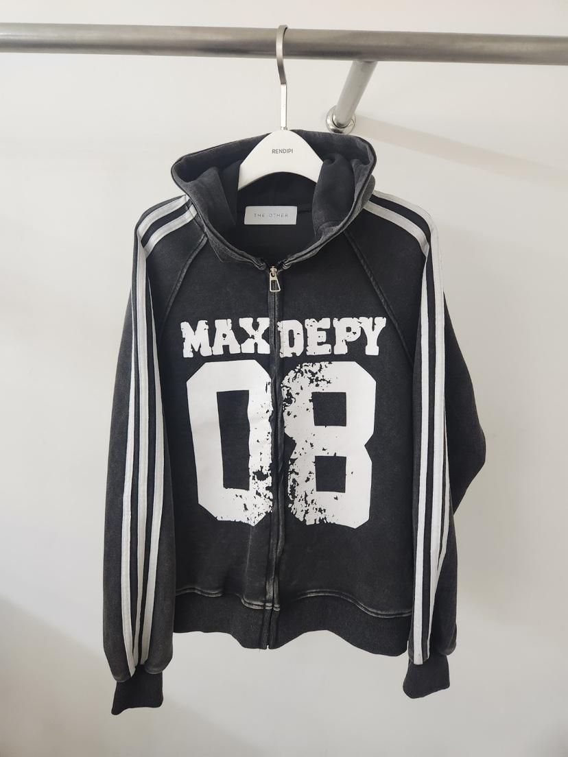 THE OTHER東大門代購女士新品時尚人氣休閑衛衣連帽衫條紋THE OTHER衛衣