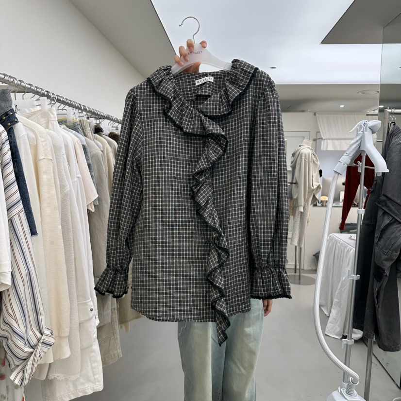 R U VAULT韓國代購女士新品真品熱賣人氣時尚襯衫蕾絲衫R U VAULT襯衫/蕾絲衫