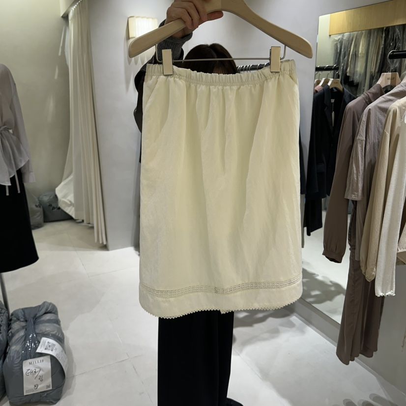 MILLIF韓國代購女裝新款推薦休閑真品人氣半身裙中短裙蕾絲MILLIF半身裙/中短裙