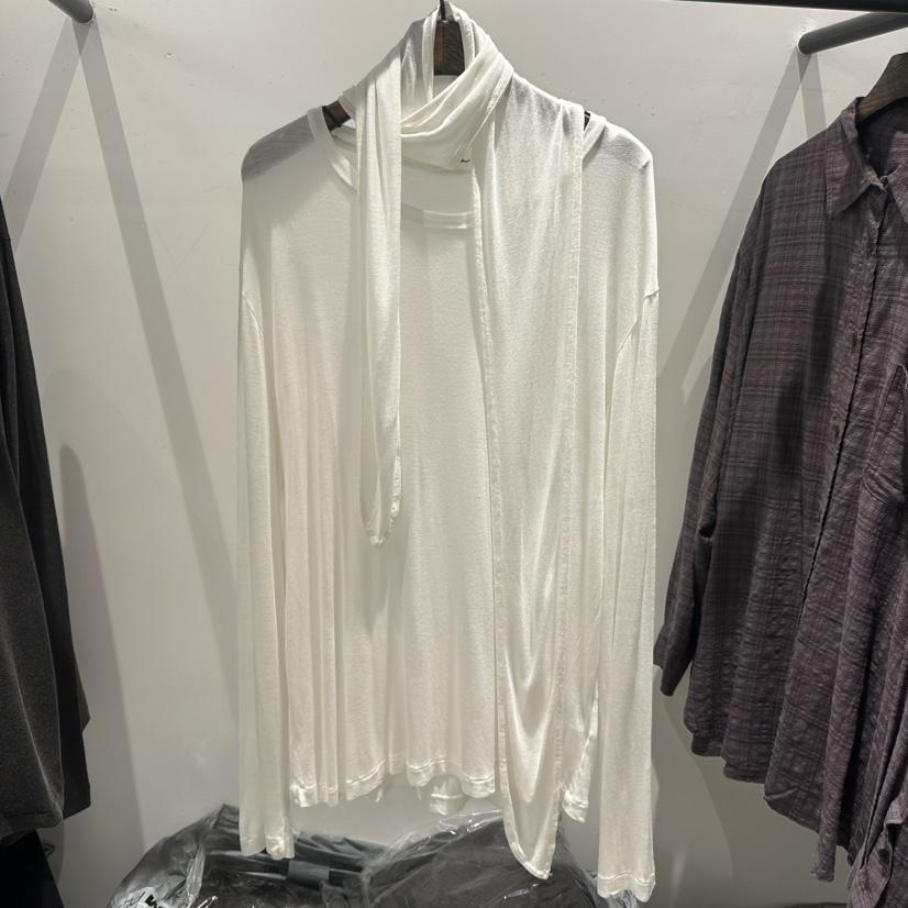 JANE BIRKIN韓國直郵女裝新款推薦真品長袖T恤含圍巾復古JANE BIRKIN設計師品牌長袖T恤