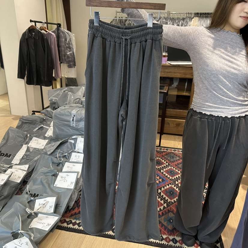 AGO東大門實拍女士新品熱賣休閑人氣真品時尚休閑褲染色運動AGO休閑褲