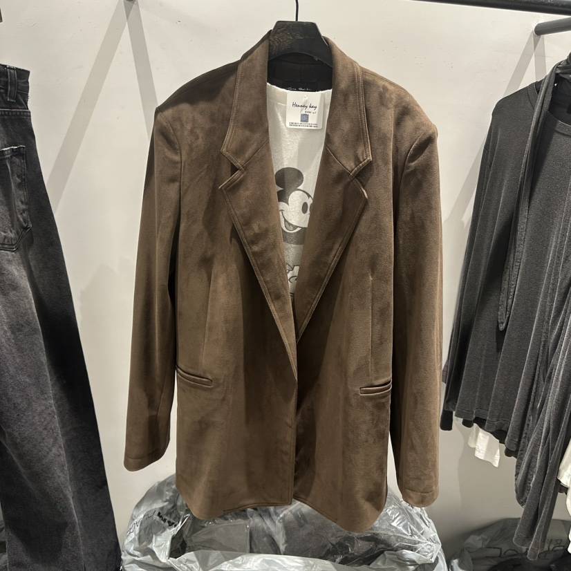 JANE BIRKIN東大門代購女士新款休閑時尚夾克不含內搭麂皮JANE BIRKIN設計師品牌夾克