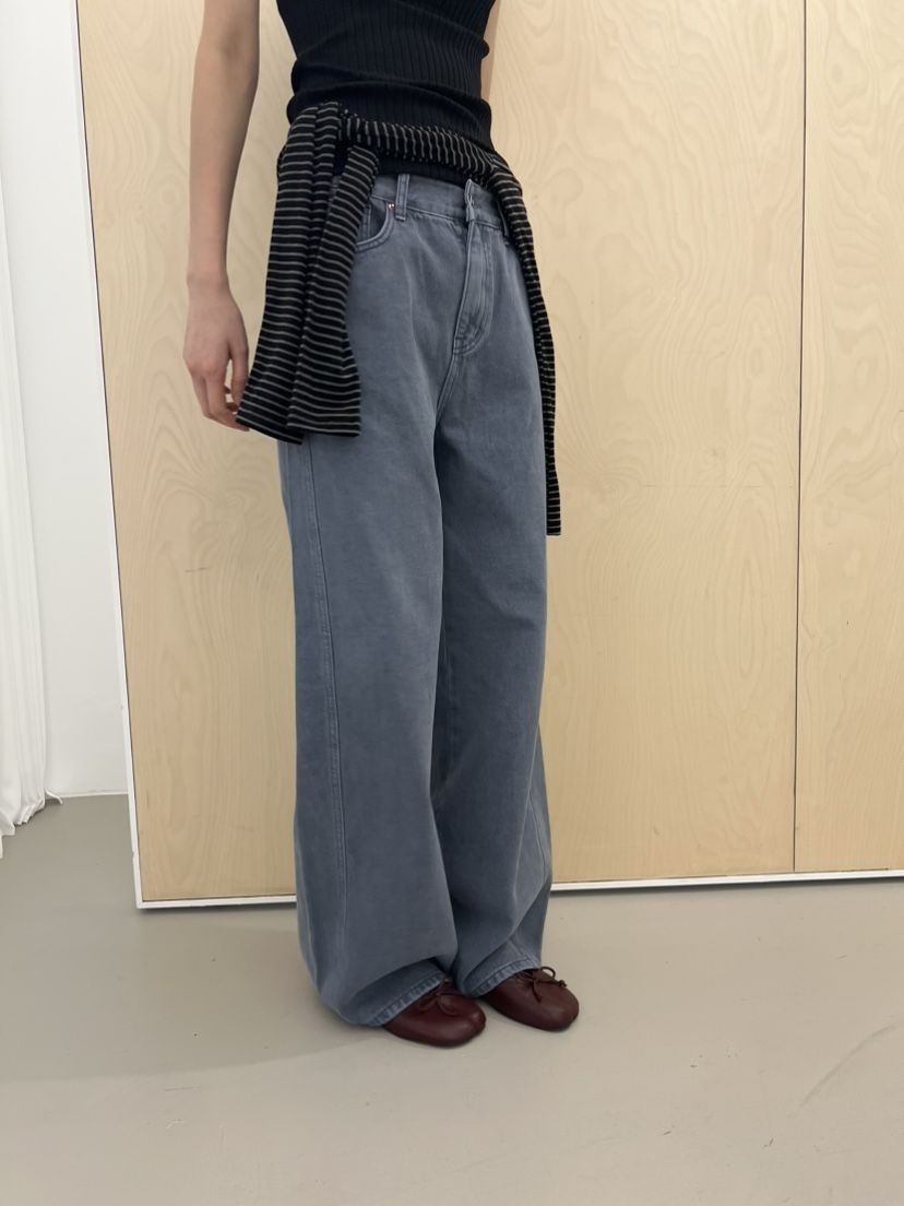 ME MO東大門實拍女裝新品熱賣人氣休閑休閑褲不含腰帶染色ME MO休閑褲