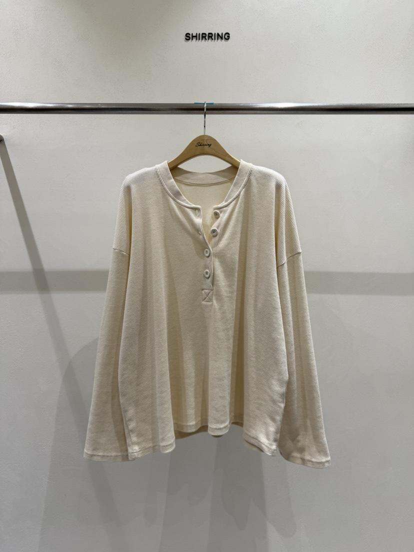 SHIRRING韓國直郵女裝新款推薦真品人氣時尚休閑熱賣長袖T恤SHIRRING長袖T恤