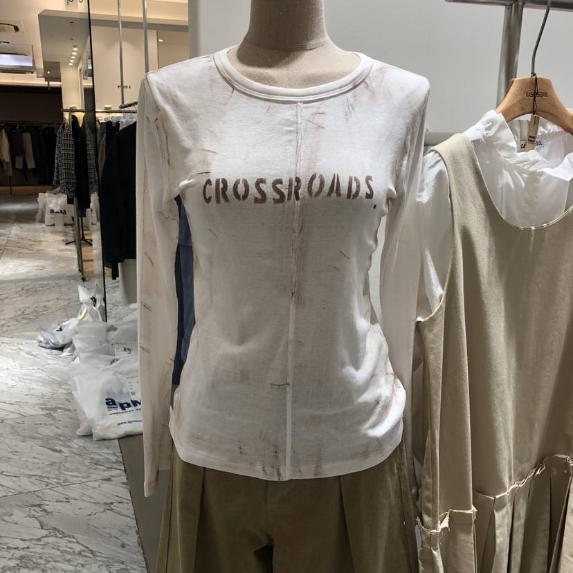 OASISSEOUL韓國代購女裝新品真品推薦時尚人氣休閑長袖T恤OASISSEOUL長袖T恤