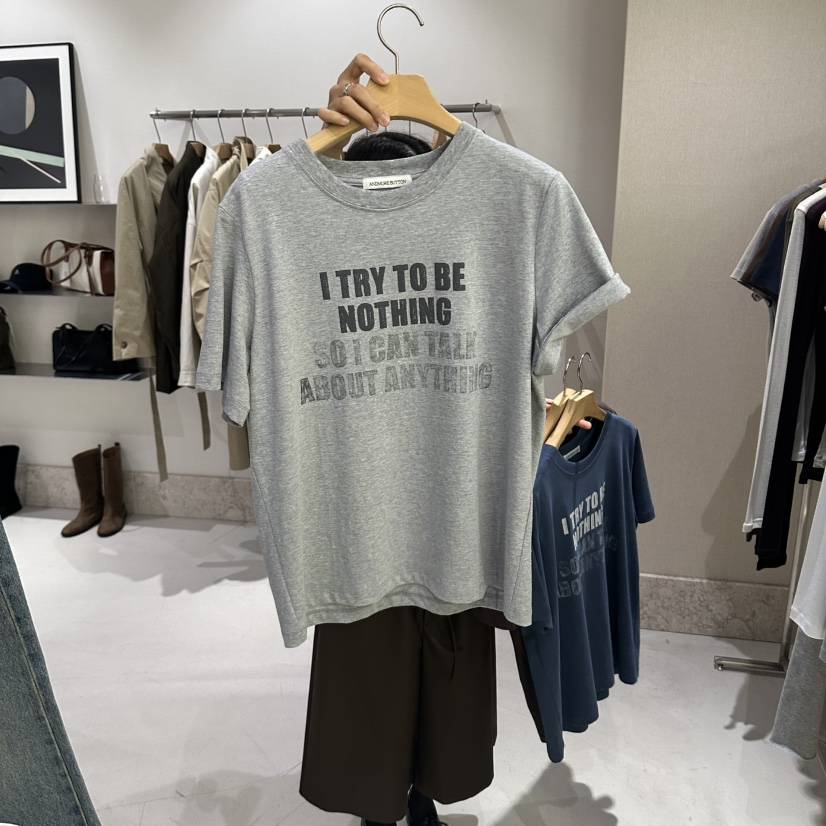 ANDMORE BUTTON東大門代購女士新品時尚推薦熱賣真品T恤ANDMORE BUTTONT恤
