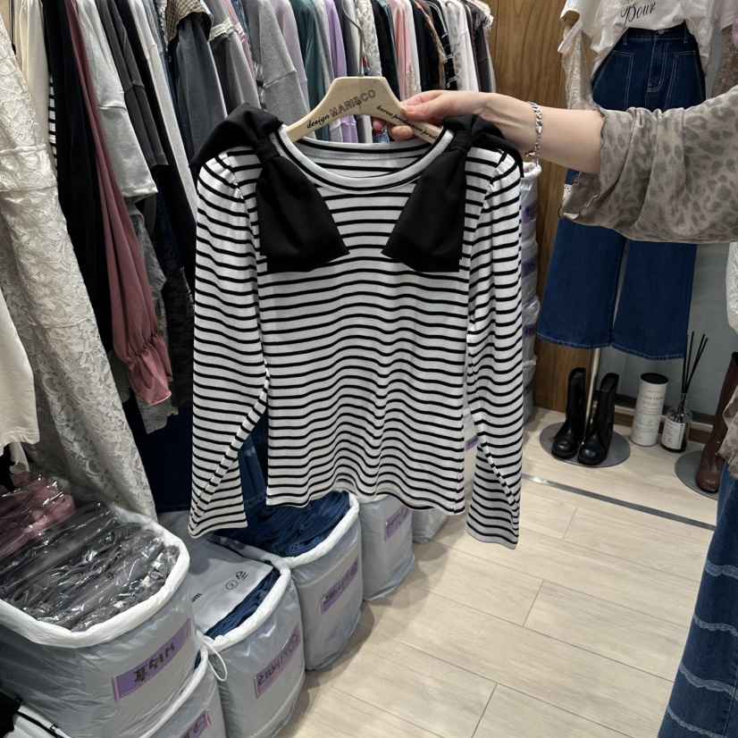 MARI CO韓國代購女士新款真品推薦人氣熱賣時尚休閑長袖T恤MARI CO長袖T恤