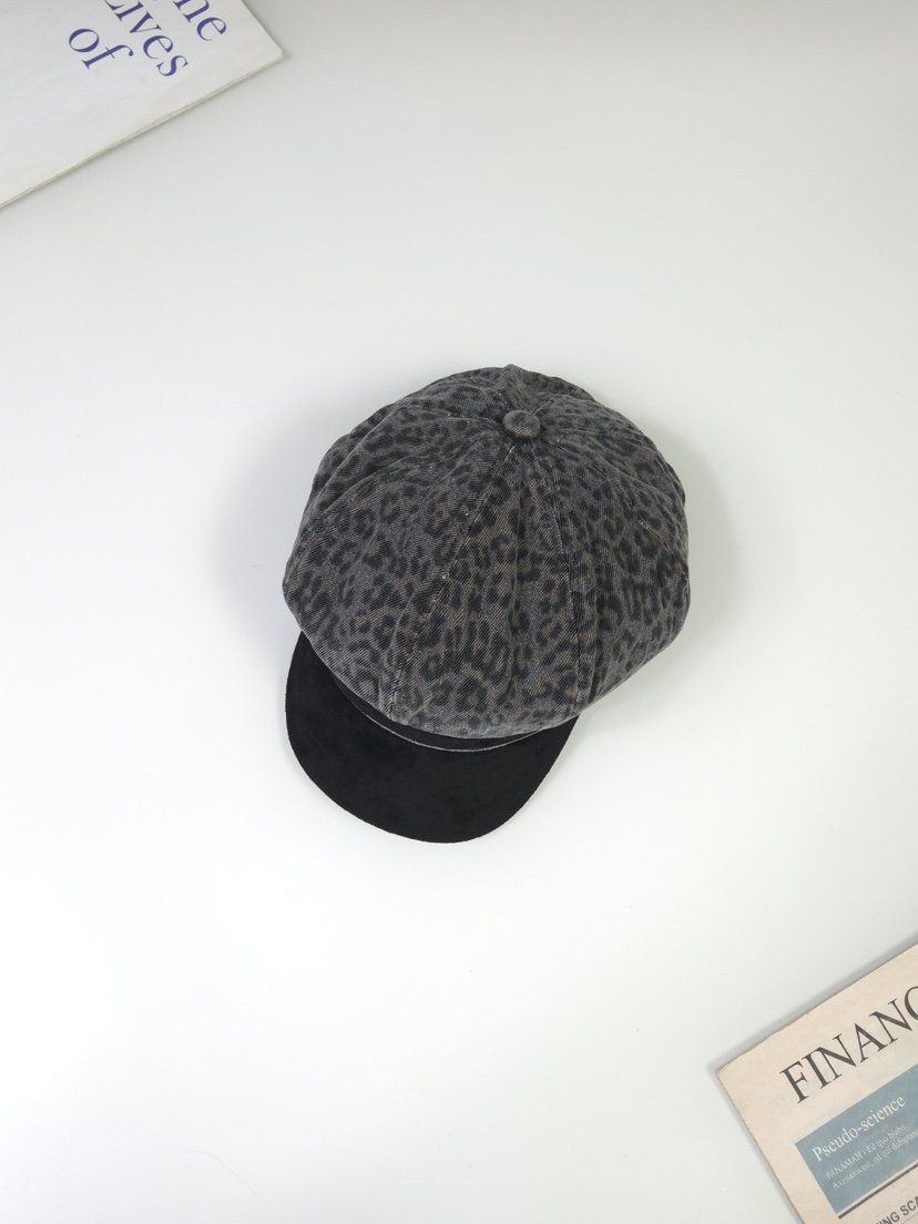 THE HAT-P韓國直郵女裝新品人氣熱賣推薦休閑時尚帽子豹紋THE HAT帽子