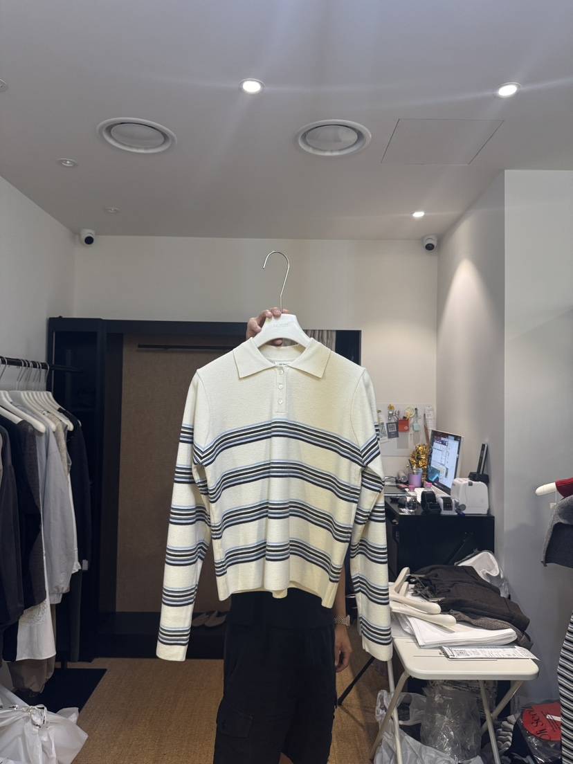 OLI EDIT東大門實拍女士新款真品人氣推薦時尚針織衫條紋OLI EDIT針織衫