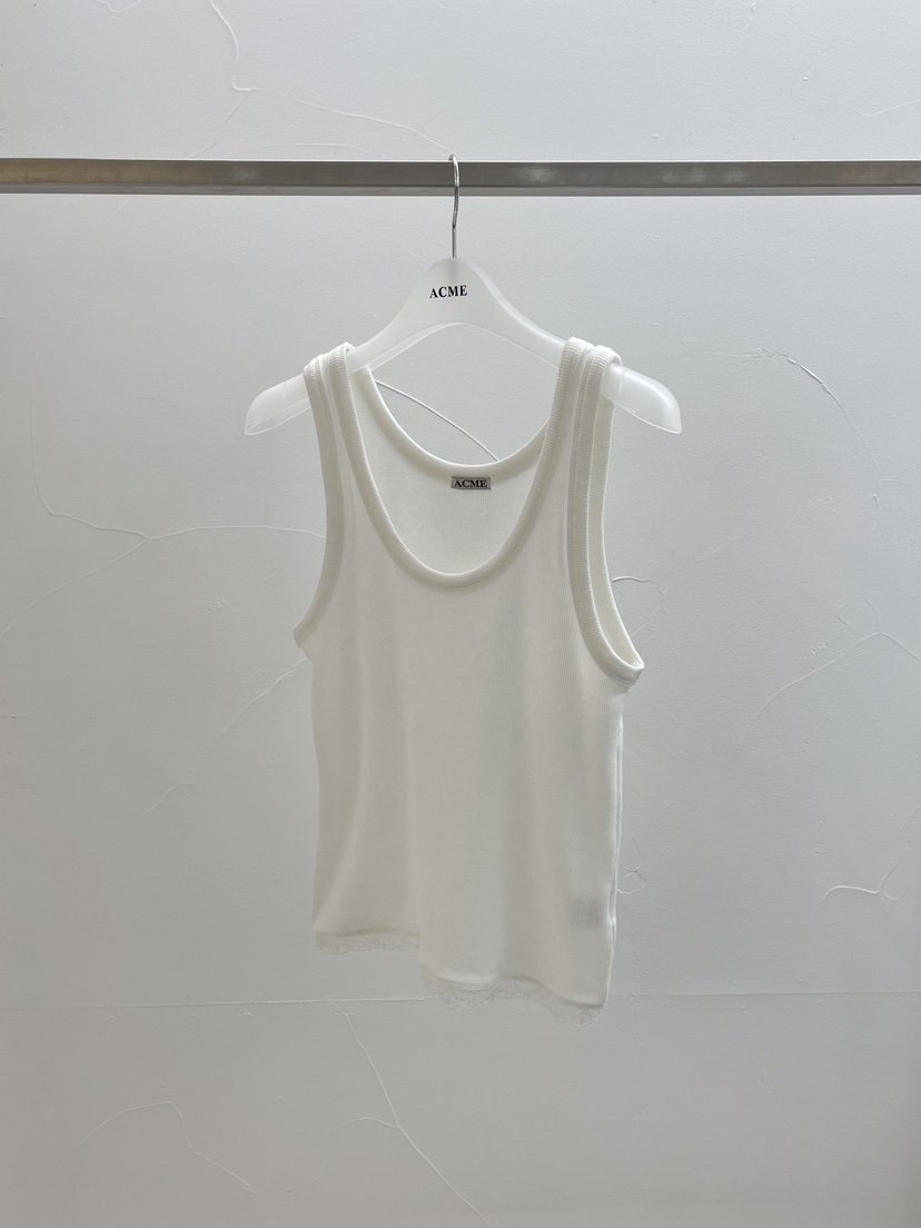ACME韓國直郵女裝新品人氣推薦休閑真品吊帶背心蕾絲無袖ACME吊帶/背心