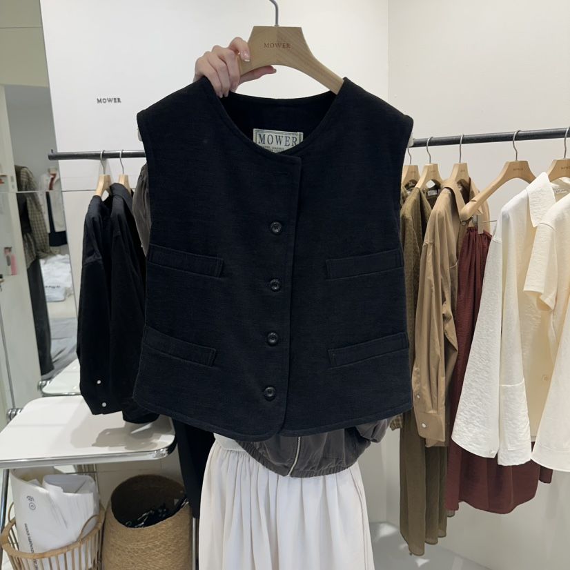 MOWER韓國直郵女裝新品時尚休閑人氣熱賣真品推薦馬甲MOWER馬甲