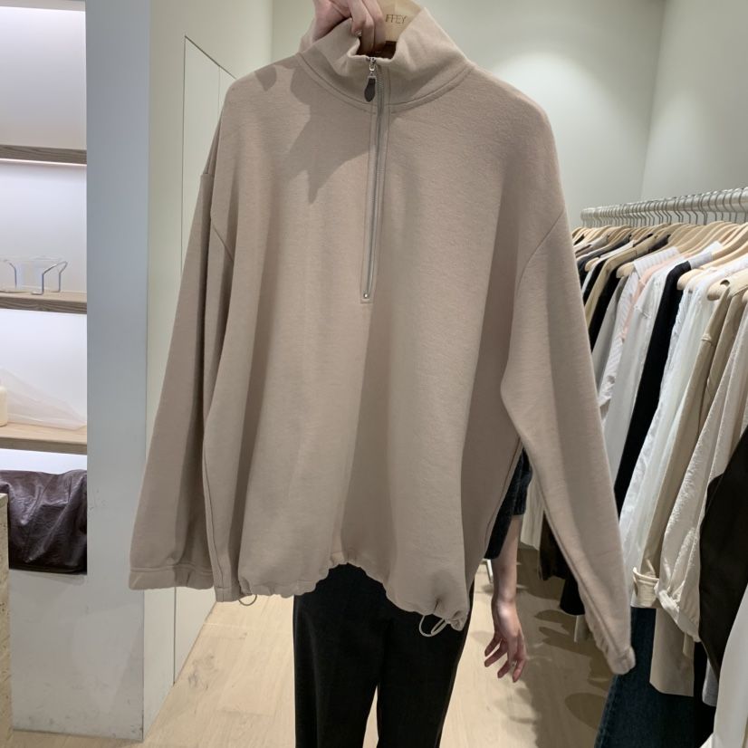 LIFFEY韓國直郵女士新品真品熱賣人氣推薦時尚衛衣半拉鏈LIFFEY衛衣