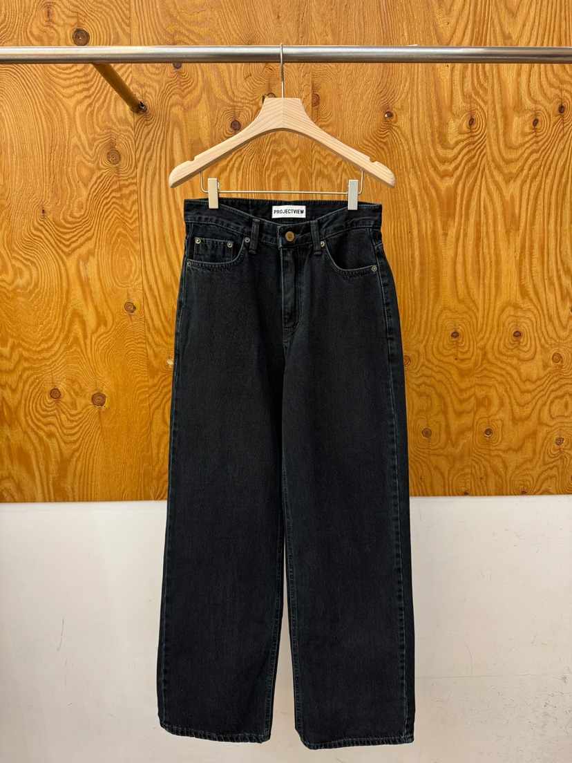 PROJECTVIEW東大門代購女士新品休閑熱賣時尚推薦牛仔褲黑色PROJECTVIEW牛仔褲