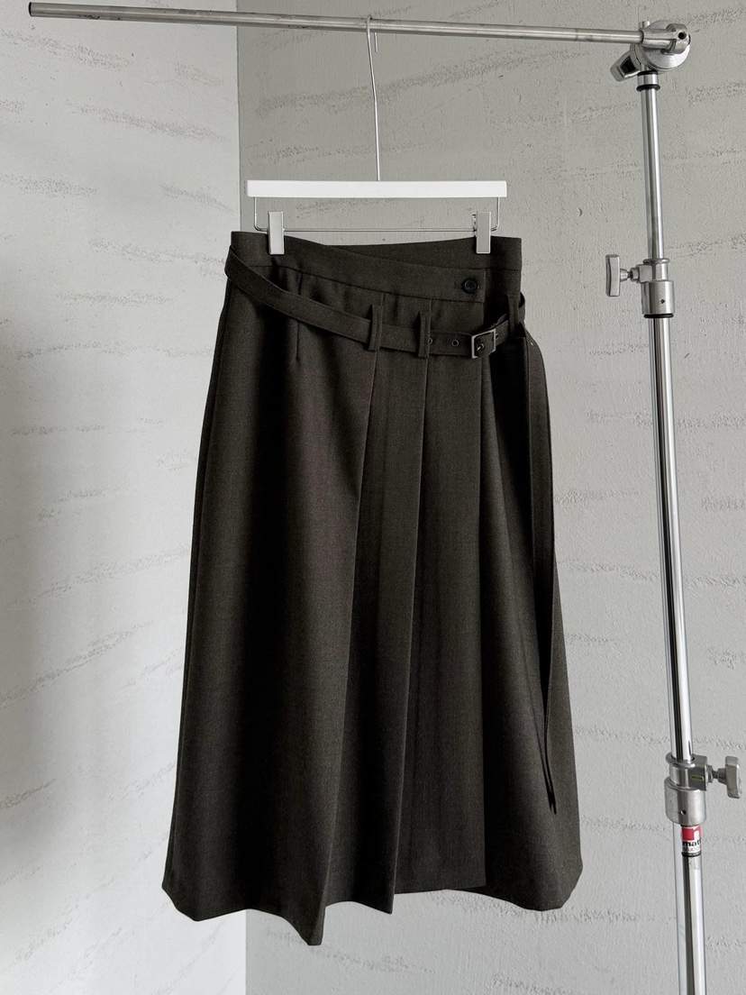 URBANE cloth韓國代購女裝新款時尚休閑半身裙中短裙系帶URBANE cloth半身裙/中短裙