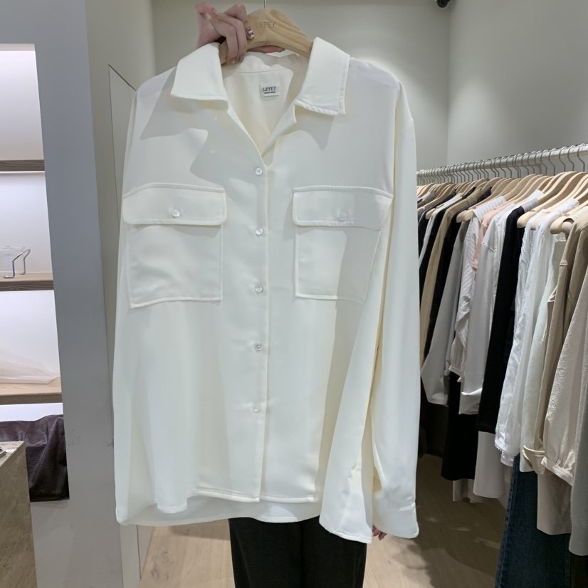 LIFFEY東大門實拍女士新品時尚推薦休閑熱賣襯衫蕾絲衫絲質LIFFEY襯衫/蕾絲衫