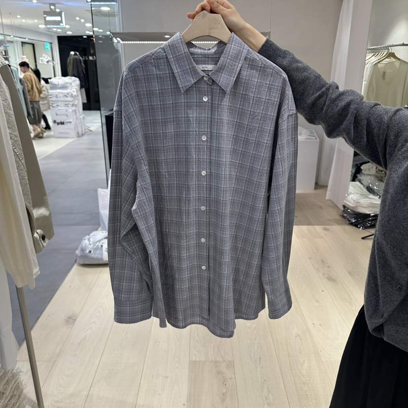 REHE東大門直郵女裝新款休閑真品人氣熱賣襯衫蕾絲衫格子REHE襯衫/蕾絲衫