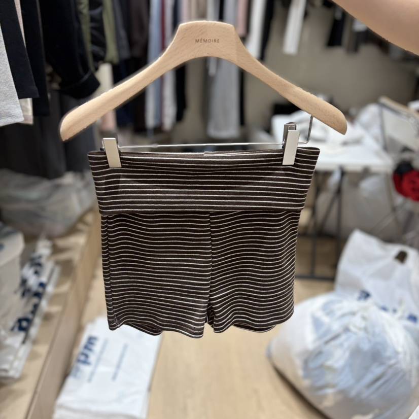 MONROE韓國代購女裝新品人氣時尚休閑真品熱賣推薦短褲條紋MONROE短褲