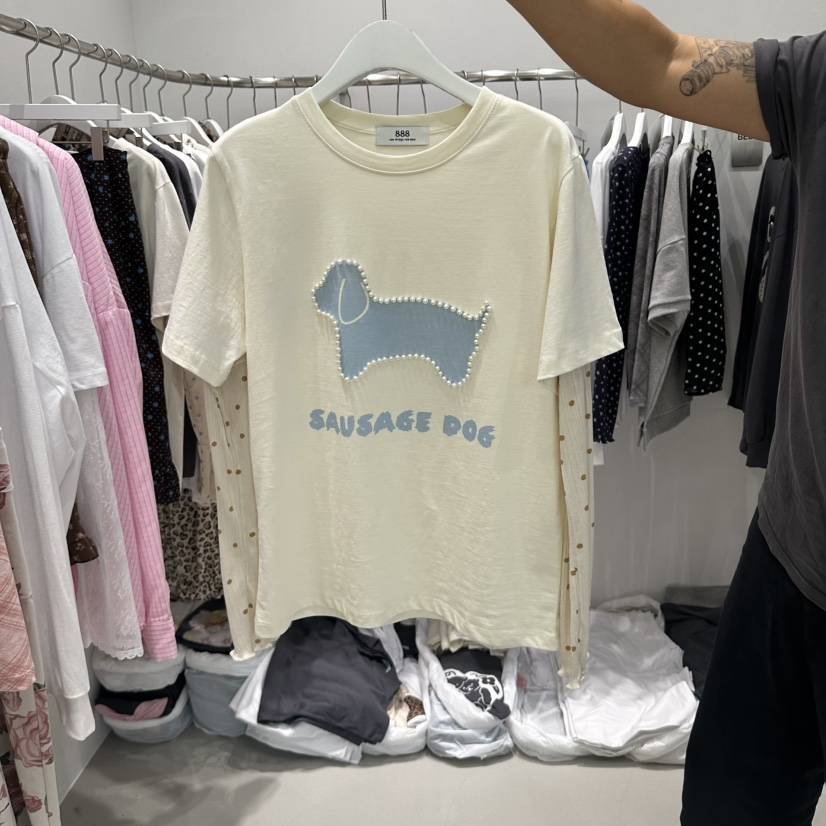 VINTAGE 888韓國代購女士新品真品人氣推薦休閑時尚熱賣T恤VINTAGE 888T恤