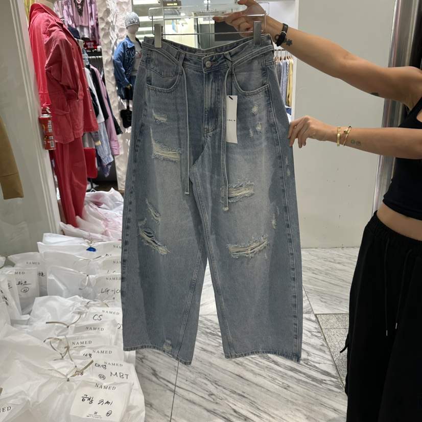 VIRKIN東大門代購女裝新品真品人氣熱賣推薦時尚休閑牛仔褲VIRKIN牛仔褲