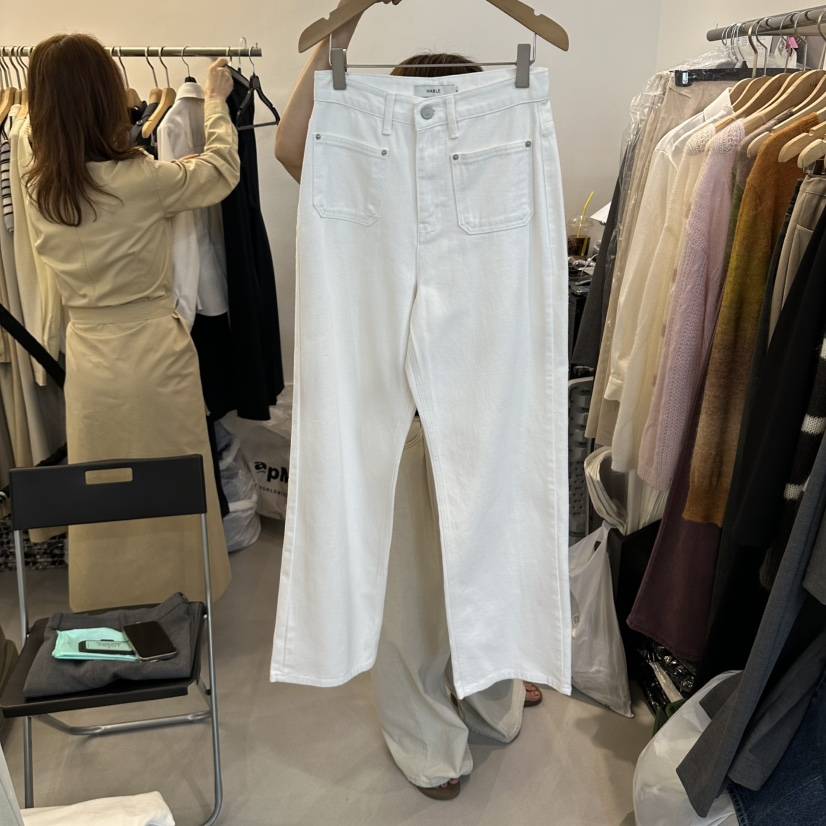 HABLE東大門代購女裝新品時尚人氣熱賣真品推薦牛仔褲口袋HABLE牛仔褲