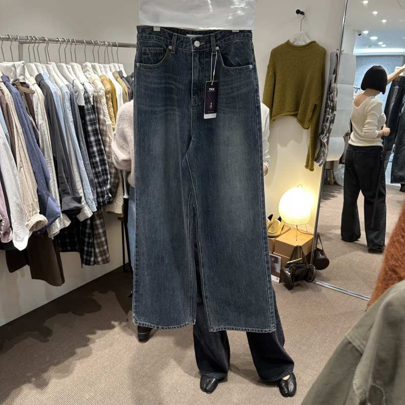 OVERTAKE東大門實拍女裝新品時尚休閑人氣真品熱賣牛仔褲OVERTAKE牛仔褲