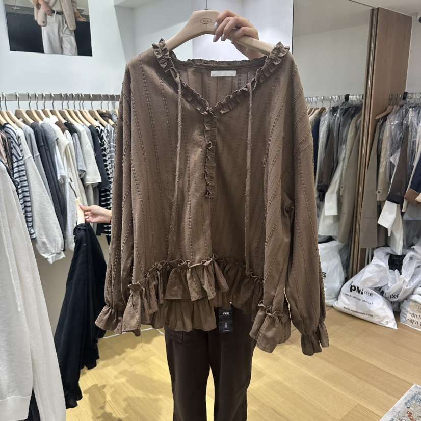TIZZI東大門直郵女士新品休閑時尚推薦真品熱賣襯衫蕾絲衫TIZZI襯衫/蕾絲衫