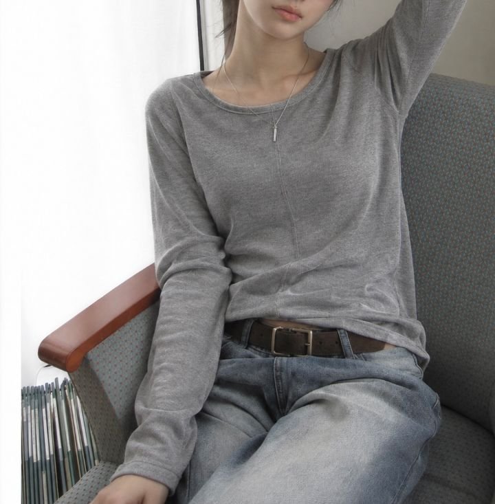 HEY/TO SEWING東大門代購女裝新款時尚休閑長袖T恤鏤空BY HEY/TO SEWING長袖T恤