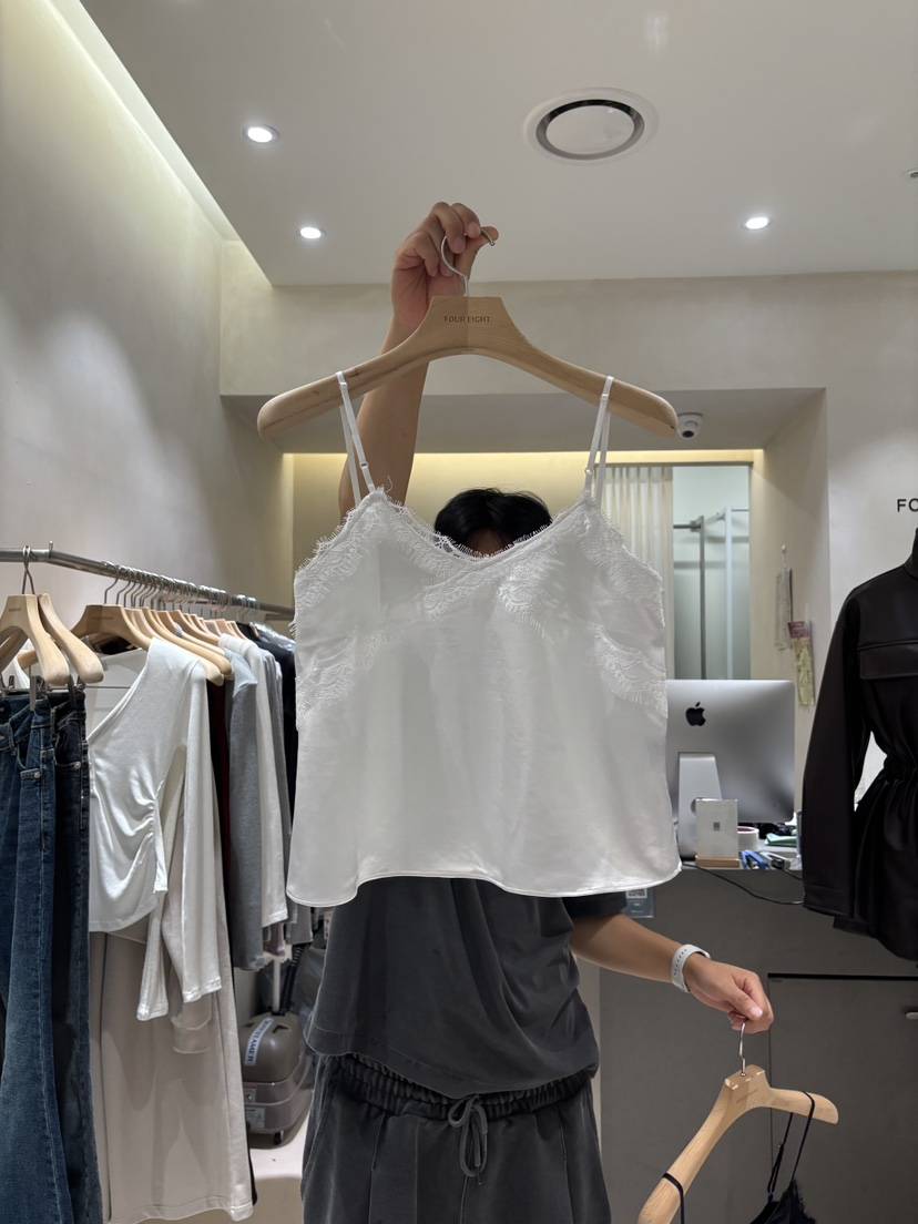 FOUREIGHT東大門代購女裝新品休閑真品推薦職業吊帶背心緞FOUR EIGHT吊帶/背心