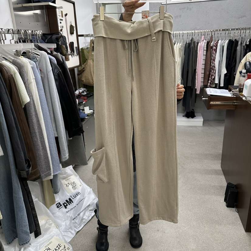 WEARABLE-L東大門直郵女士新品熱賣人氣真品時尚休閑褲折疊WEARABLE休閑褲