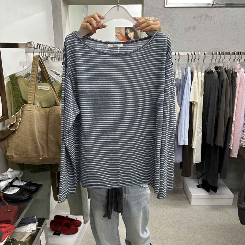 WEARABLE-L東大門直郵女士新款熱賣時尚真品長袖T恤寬松WEARABLE長袖T恤