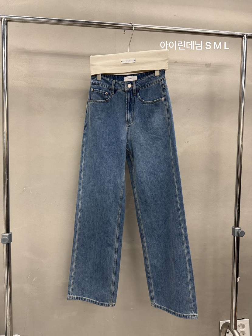 EERAE韓國代購女士新品真品推薦時尚熱賣人氣休閑牛仔褲EERAE牛仔褲