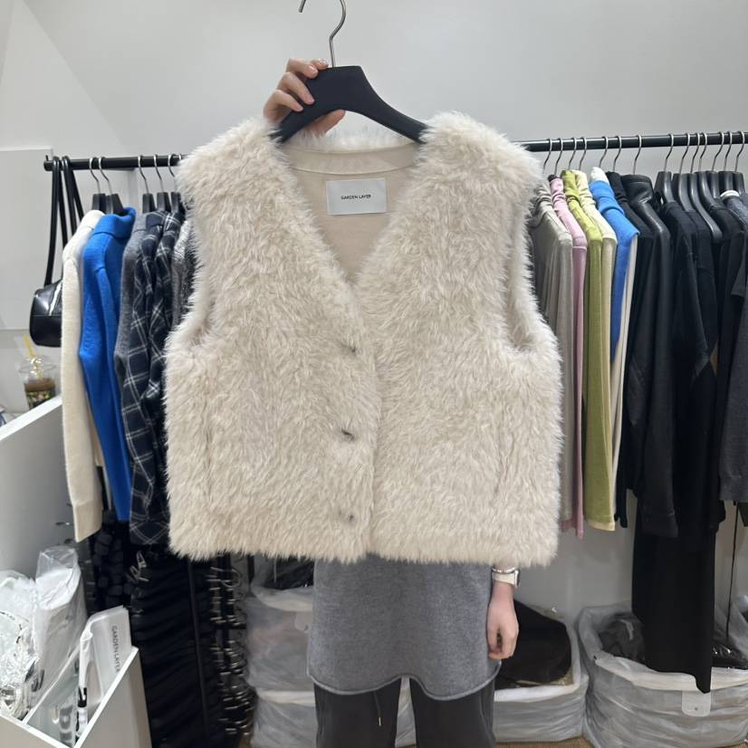 GARDEN LAYER東大門代購女士新品時尚休閑人氣真品馬甲羊毛GARDEN LAYER馬甲