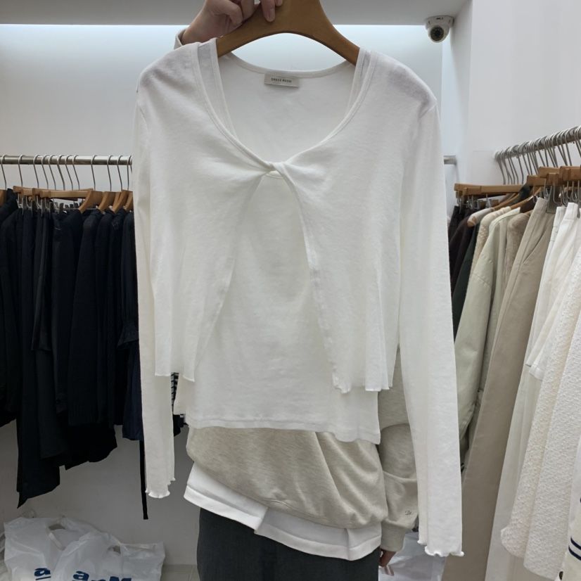 DRESS ROOM東大門實拍女士新款時尚真品熱賣套裝荷葉邊層疊DRESS ROOM套裝